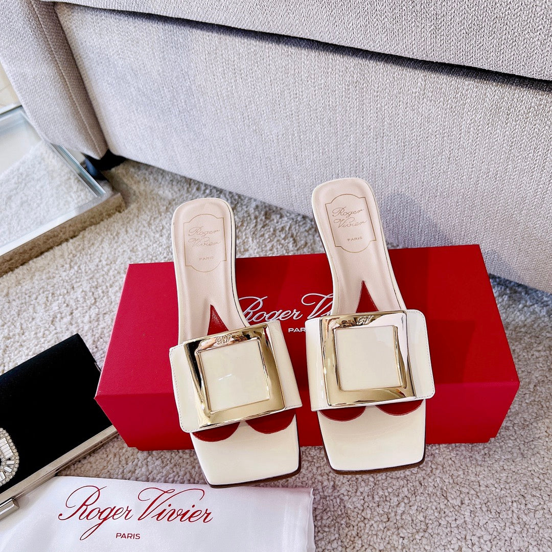 RV Biki Love 45 mm Square-Buckle Mules Series 01