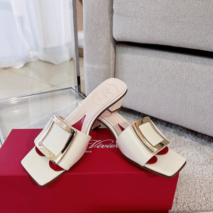 RV Biki Love 45 mm Square-Buckle Mules Series 01