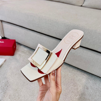 RV Biki Love 45 mm Square-Buckle Mules Series 01