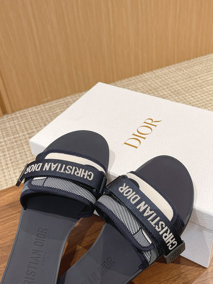 Dior Velcro-Strap Slides 05