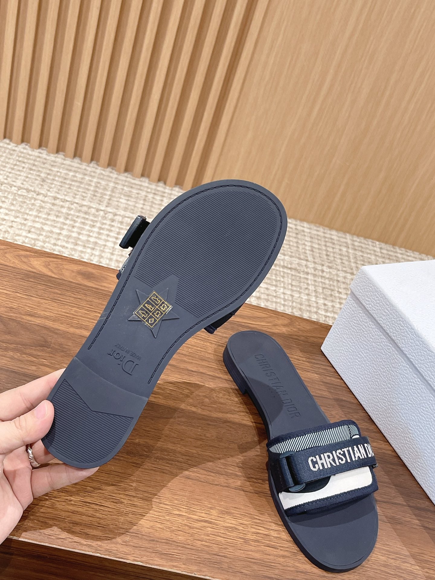 Dior Velcro-Strap Slides 05