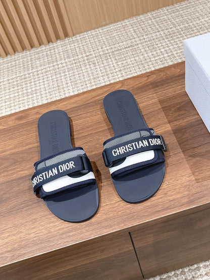 Dior Velcro-Strap Slides 05