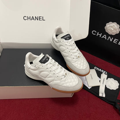 Chanel 25s New Quilted Trainers, White