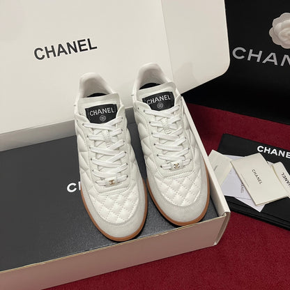 Chanel 25s New Quilted Trainers, White