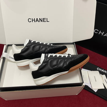 Chanel 25s New Quilted Trainers, Black