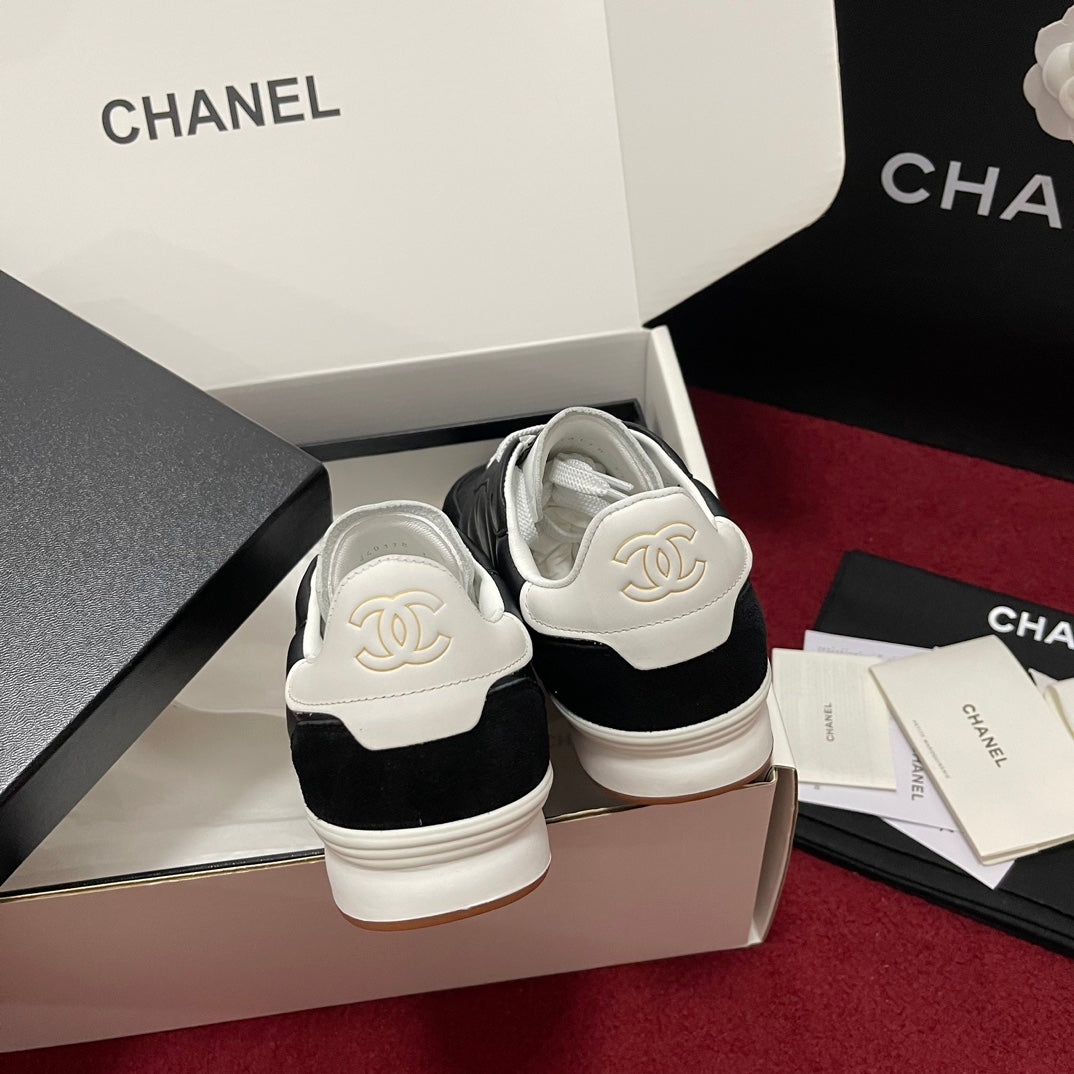 Chanel 25s New Quilted Trainers, Black