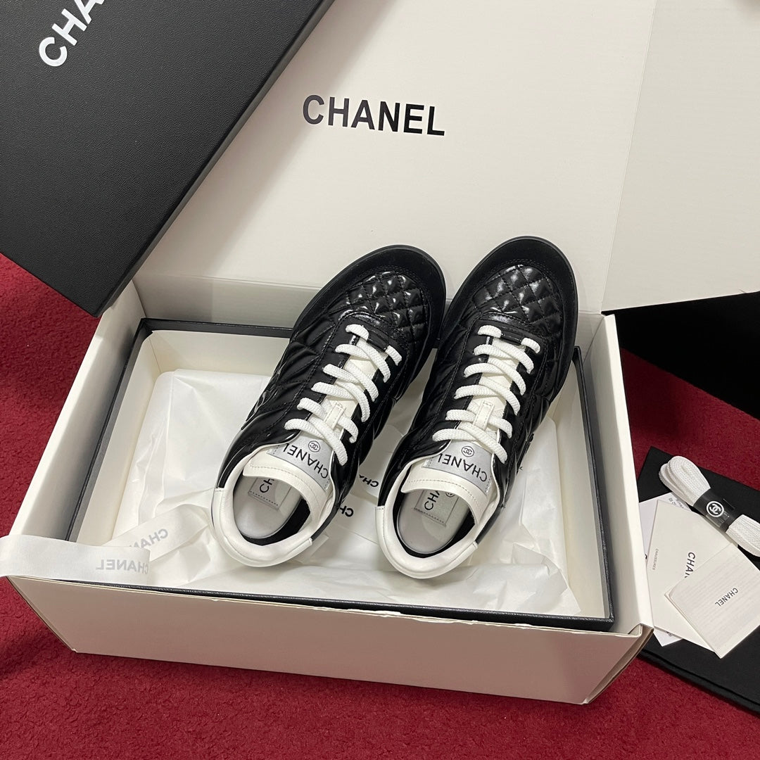 Chanel Quilted Trainers, Black