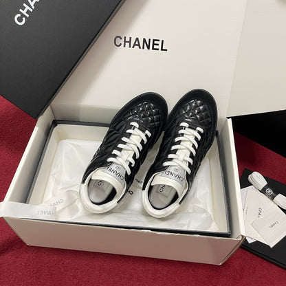 Chanel Quilted Trainers, Black