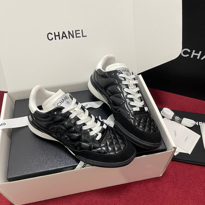 Chanel Quilted Trainers, Black