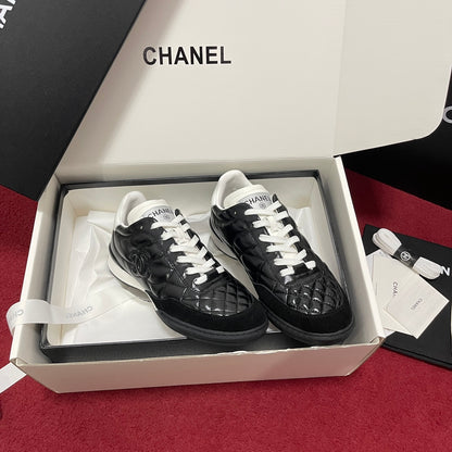 Chanel Quilted Trainers, Black