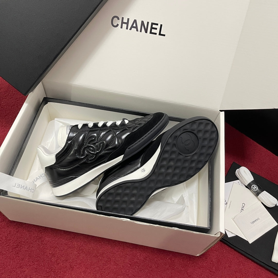 Chanel Quilted Trainers, Black