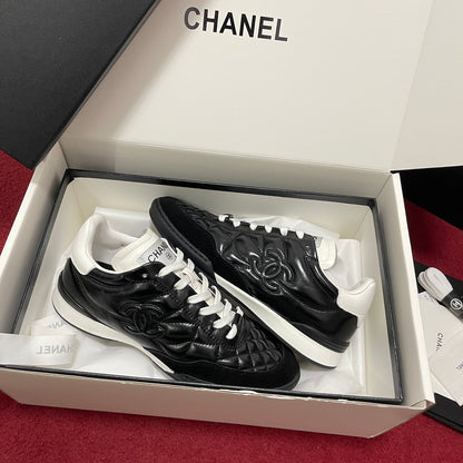 Chanel Quilted Trainers, Black