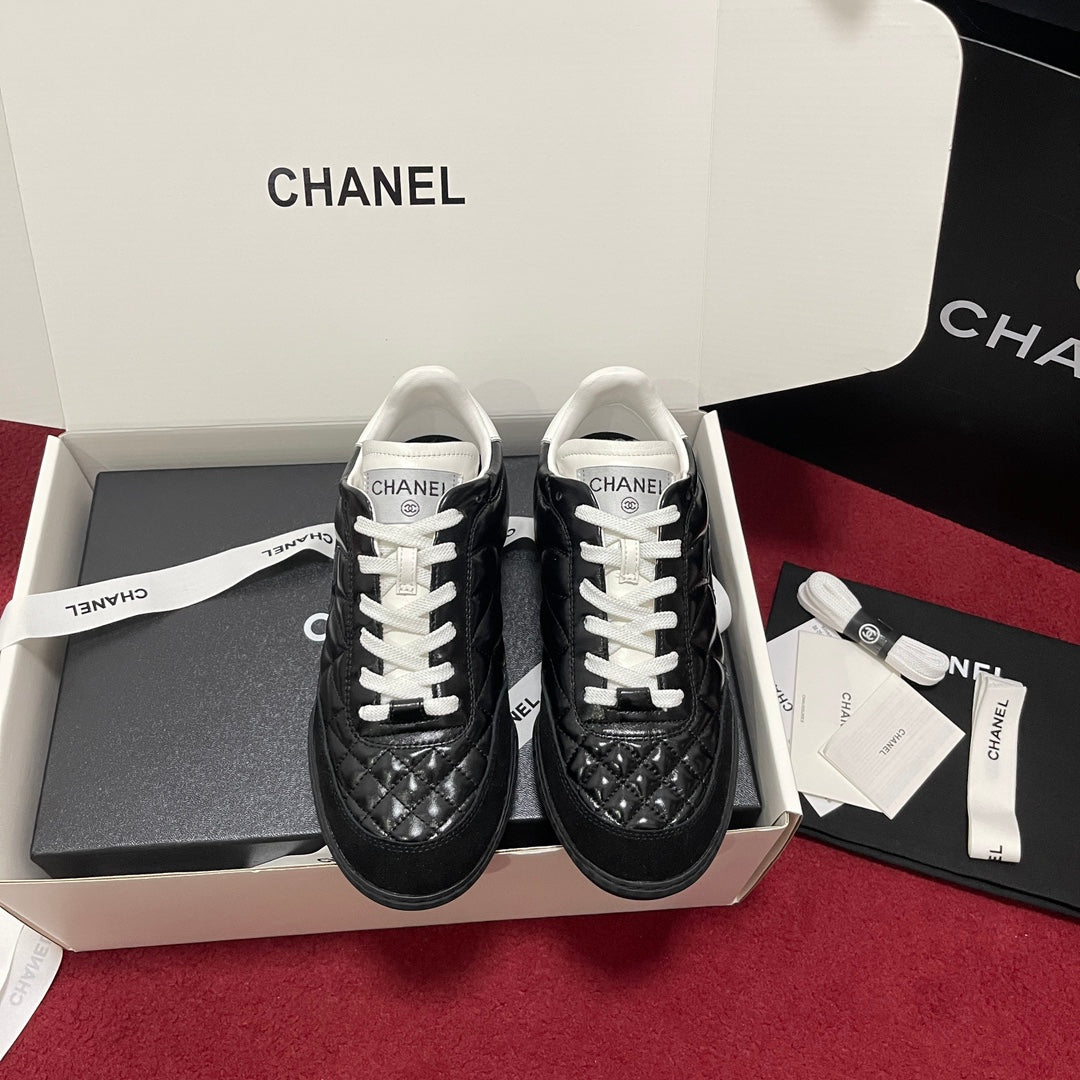 Chanel Quilted Trainers, Black