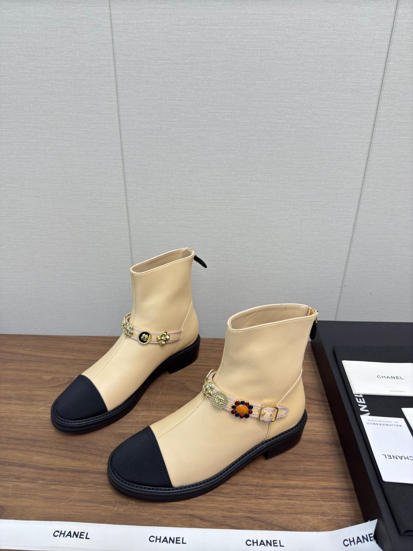 Chanel Fall/Winter New Runway Short Boots, Yellow