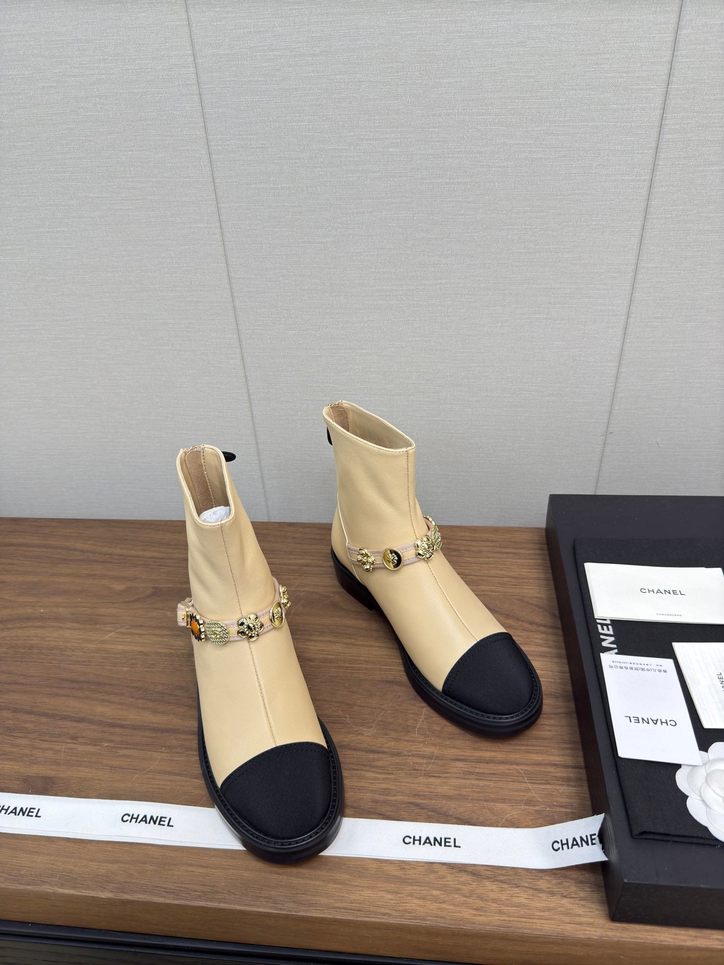Chanel Fall/Winter New Runway Short Boots, Yellow