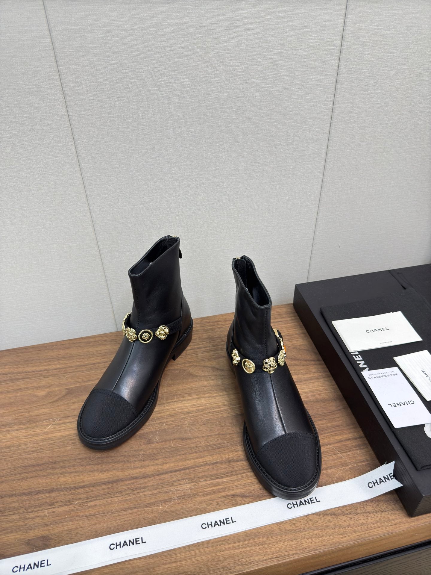 Chanel Fall/Winter New Runway Short Boots, Black