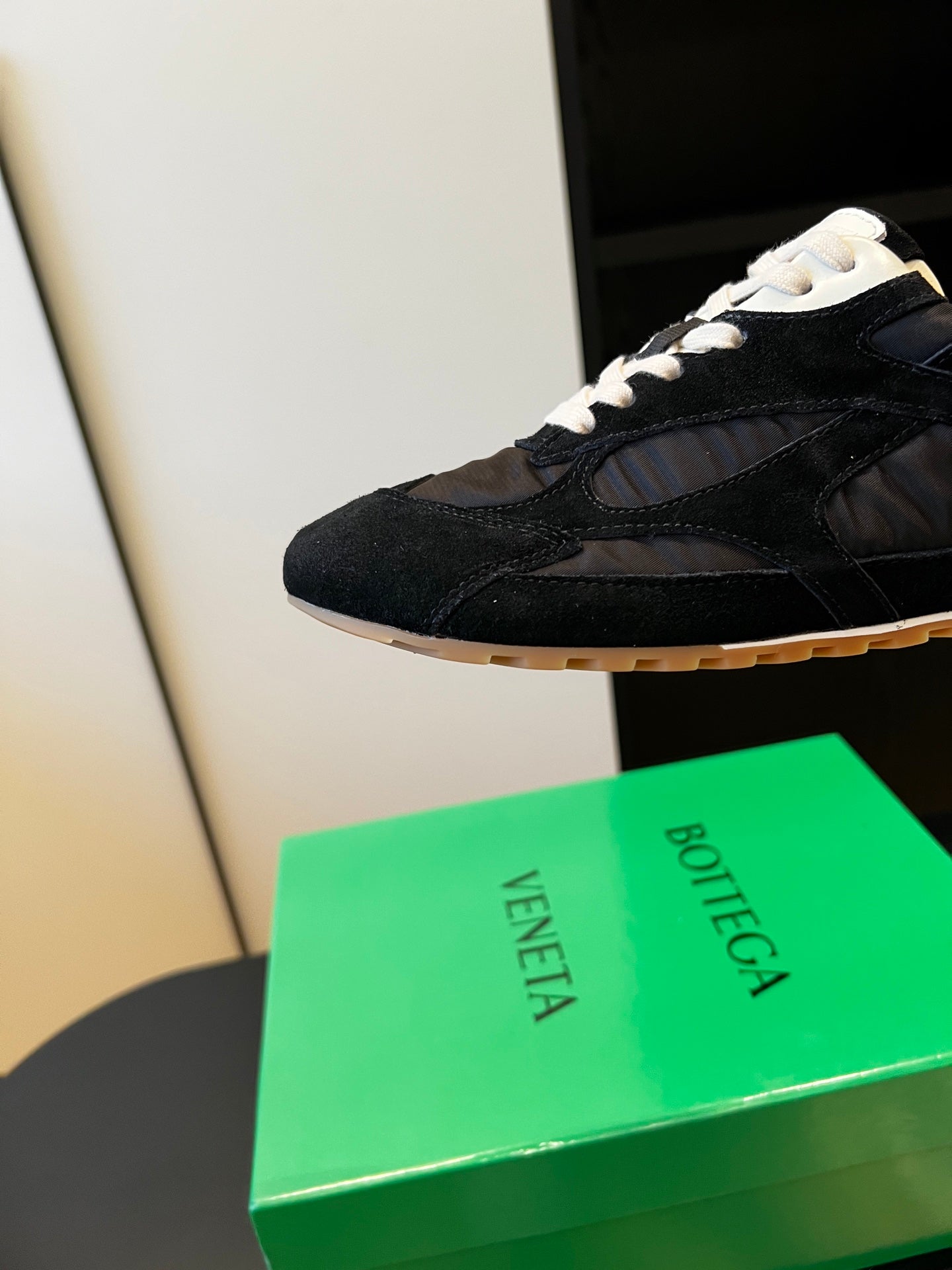 Bottega Veneta Orbit Flash Sneaker, Full Black