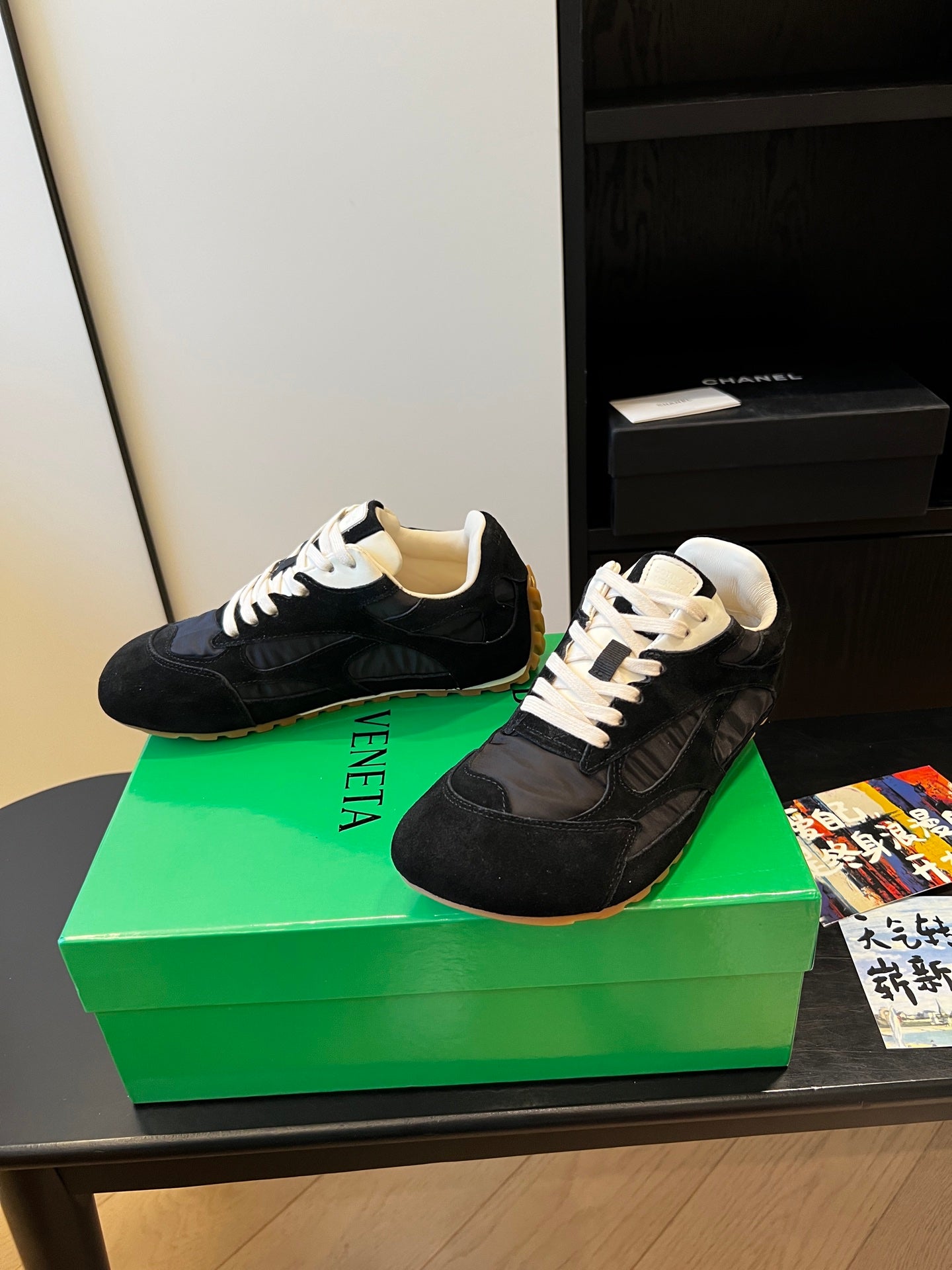 Bottega Veneta Orbit Flash Sneaker, Full Black