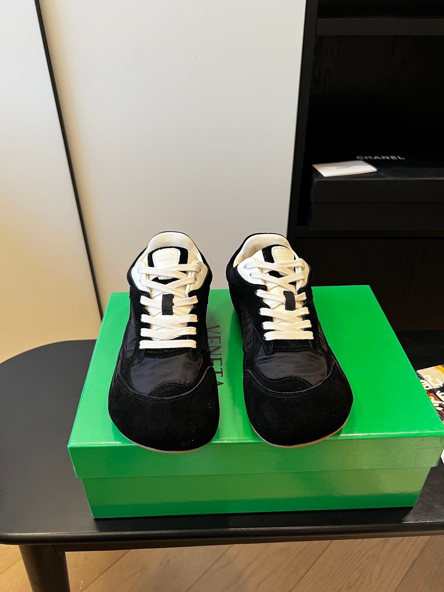 Bottega Veneta Orbit Flash Sneaker, Full Black