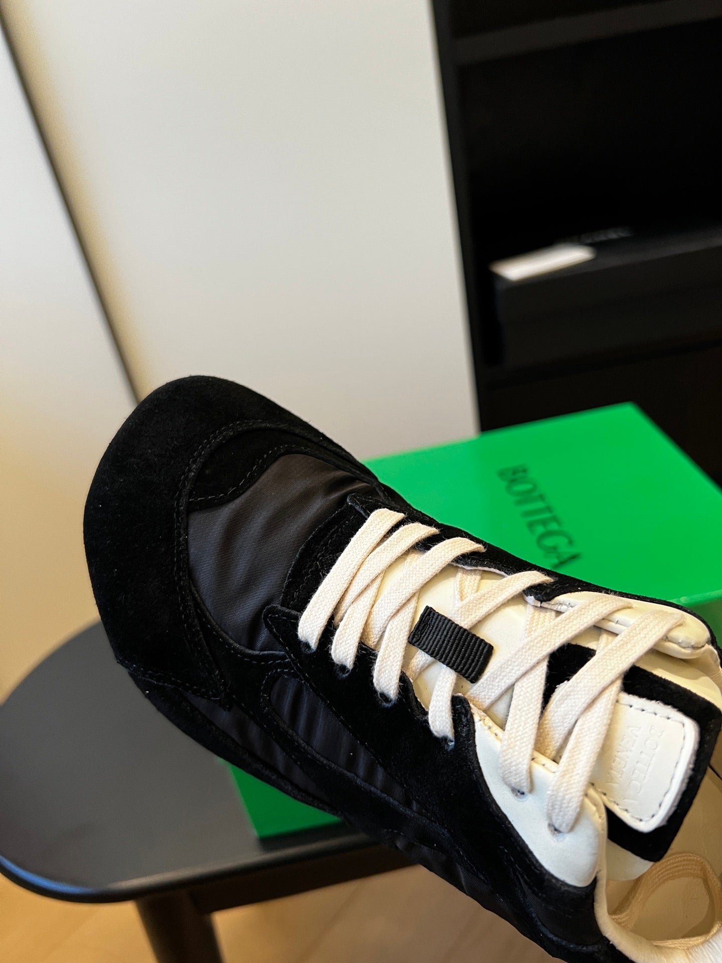 Bottega Veneta Orbit Flash Sneaker, Full Black