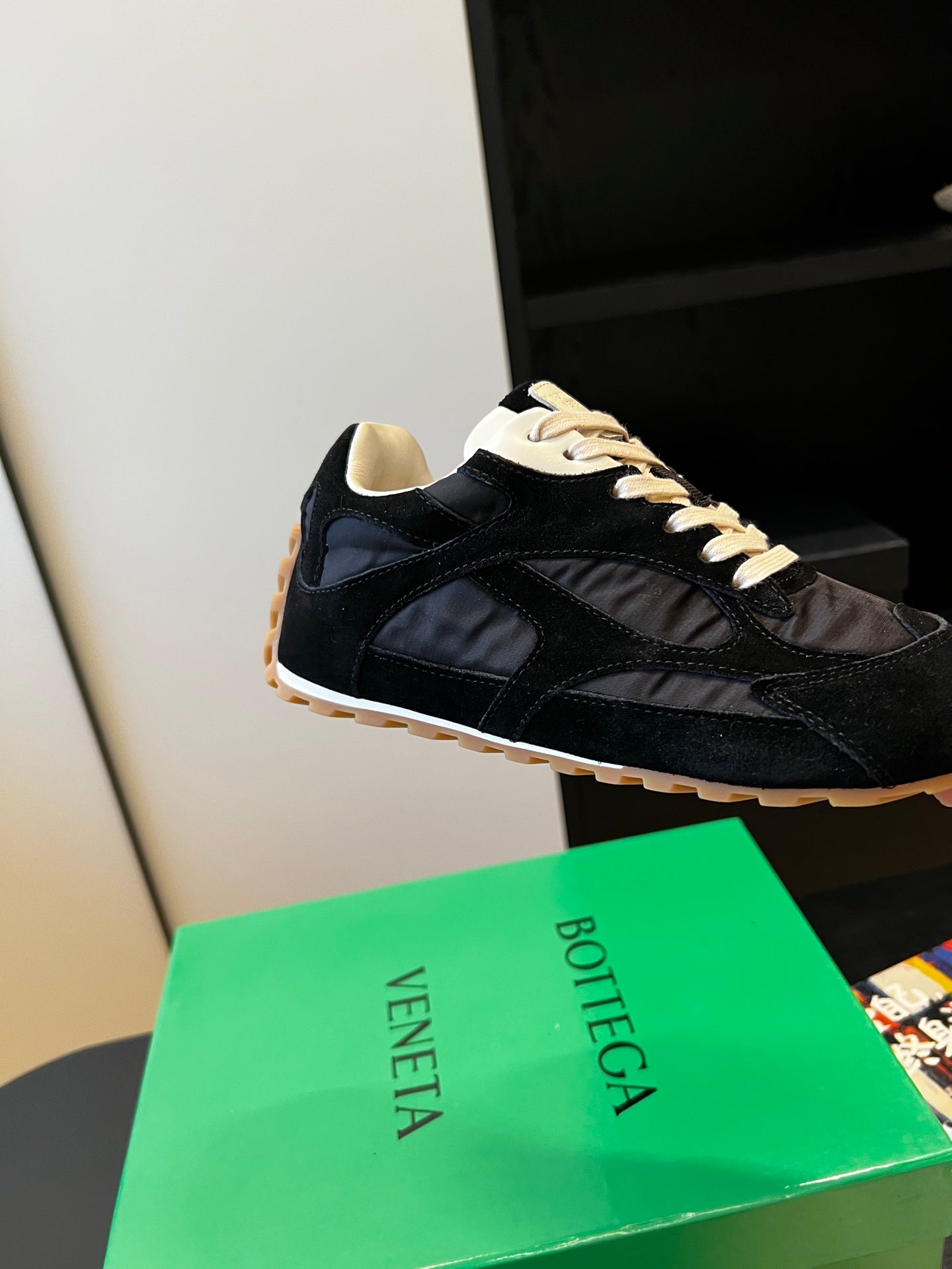 Bottega Veneta Orbit Flash Sneaker, Full Black