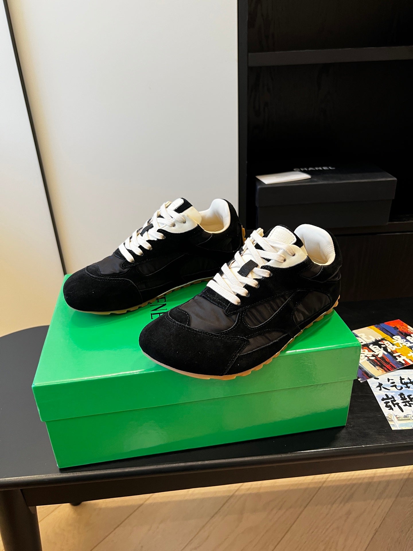 Bottega Veneta Orbit Flash Sneaker, Full Black