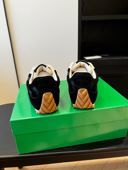 Bottega Veneta Orbit Flash Sneaker, Full Black