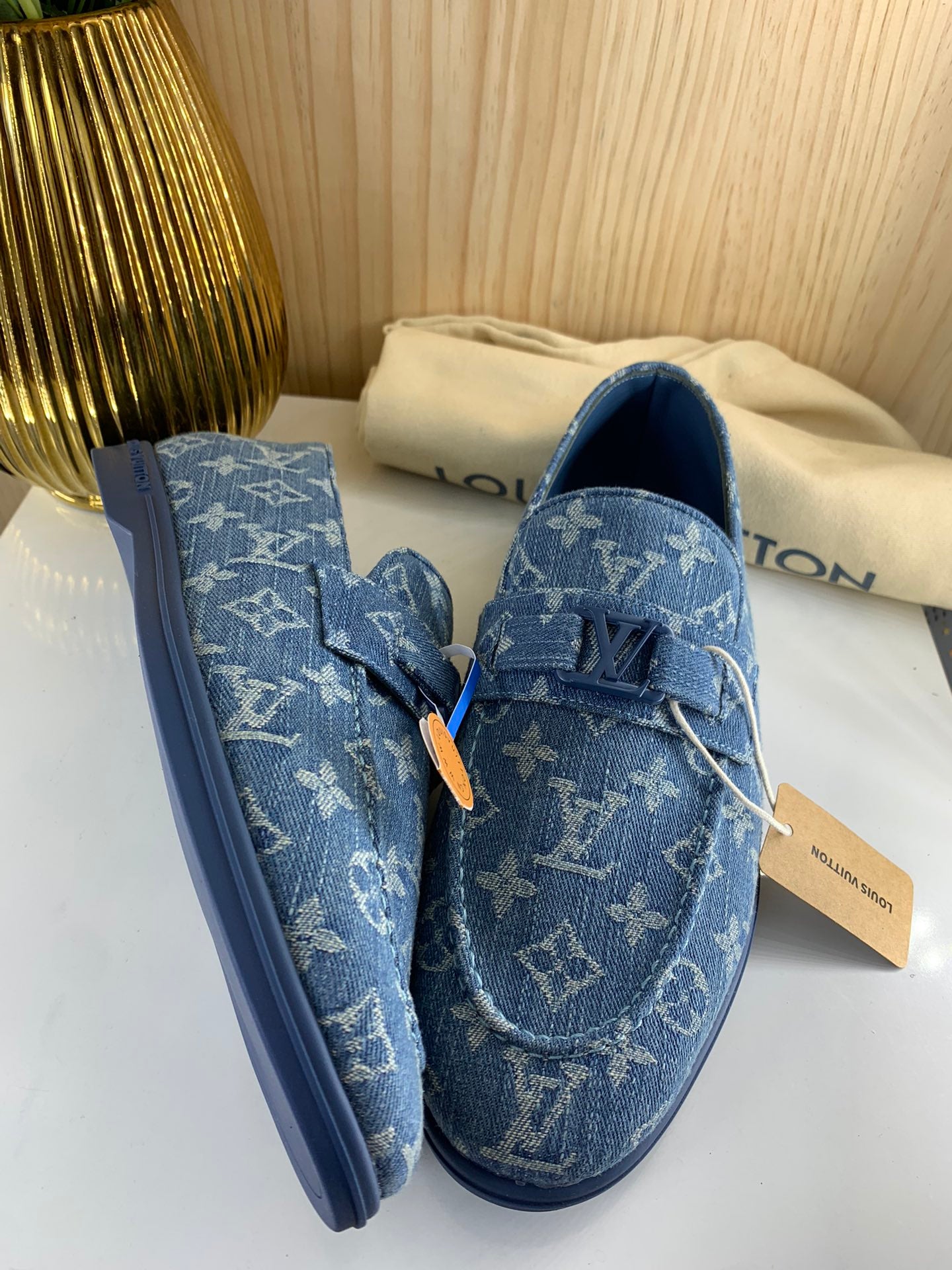 LV Loafer, Denium Monogram Blue
