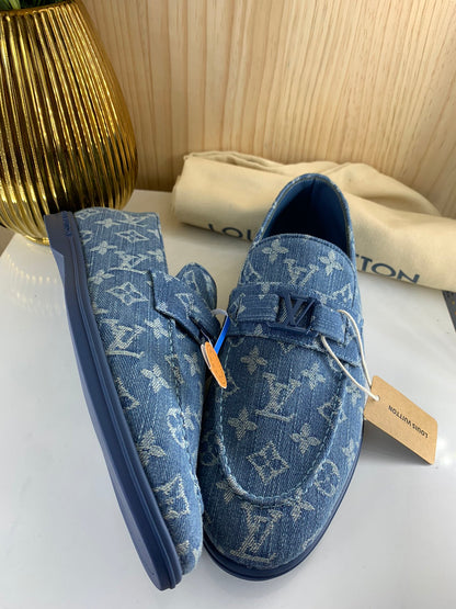 LV Loafer, Denium Monogram Blue