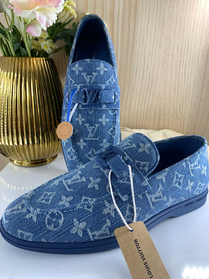 LV Loafer, Denium Monogram Blue