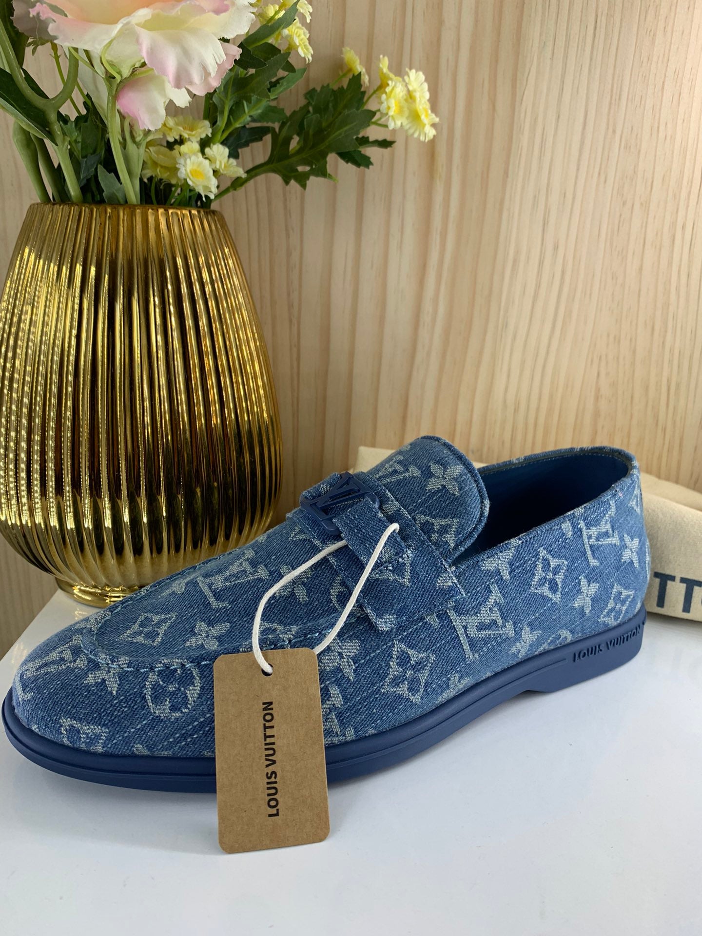 LV Loafer, Denium Monogram Blue