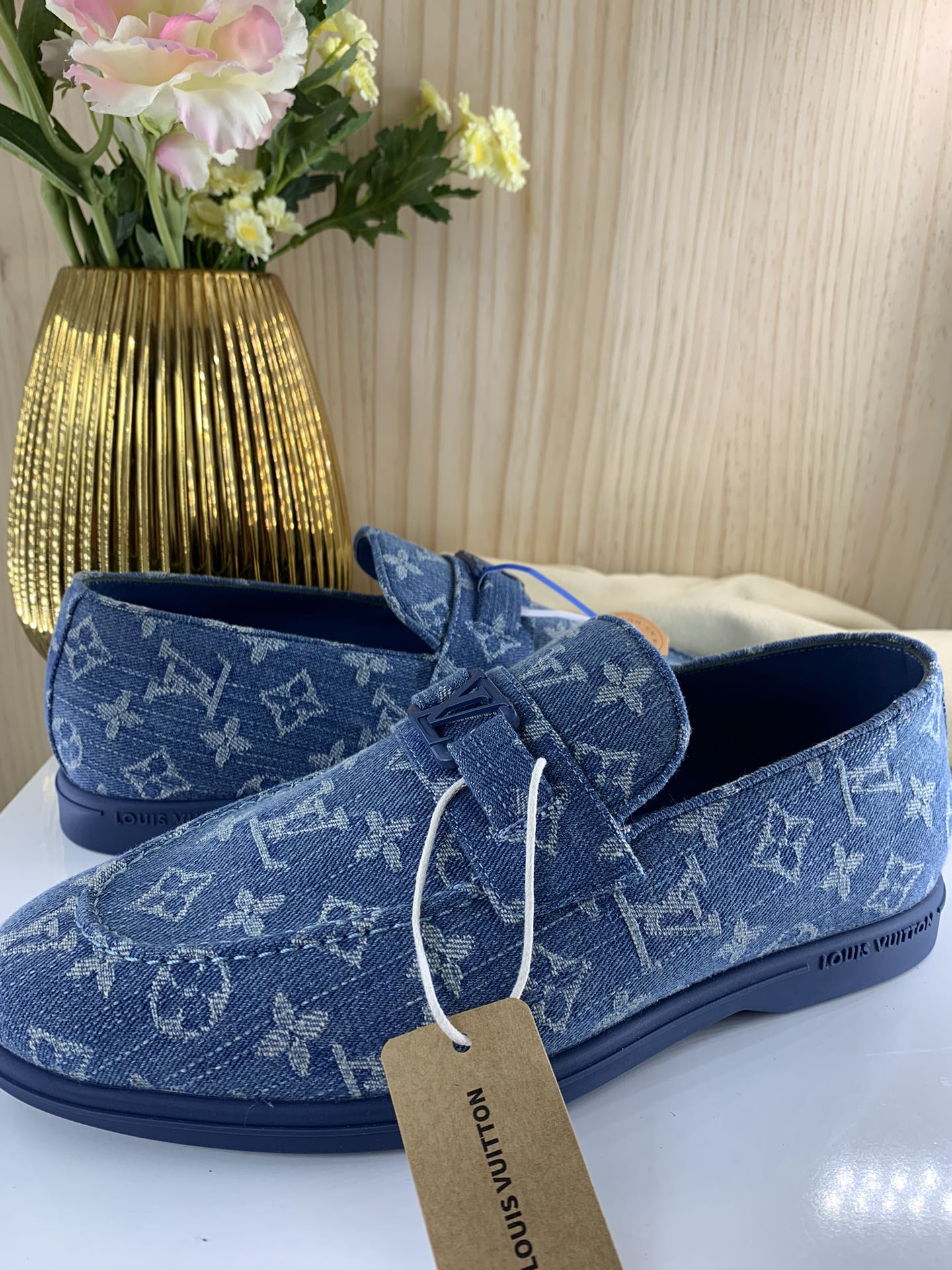 LV Loafer, Denium Monogram Blue