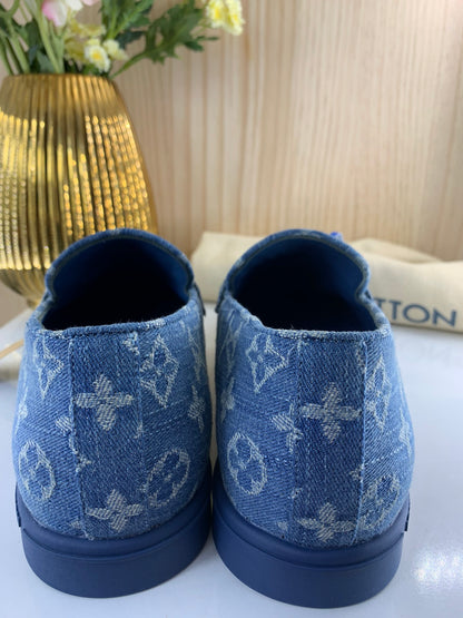 LV Loafer, Denium Monogram Blue