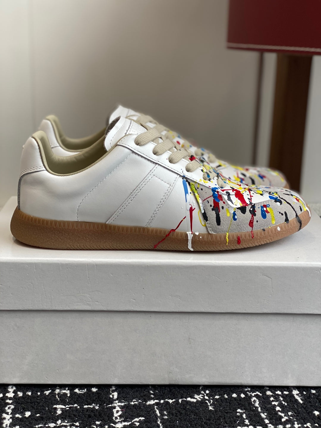 Maison Margiela
Replica Paint low-top Sneakers, White/multicolour