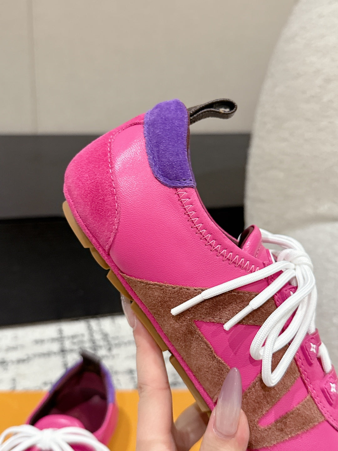 LV SNEAKRINA, Bordeaux Red