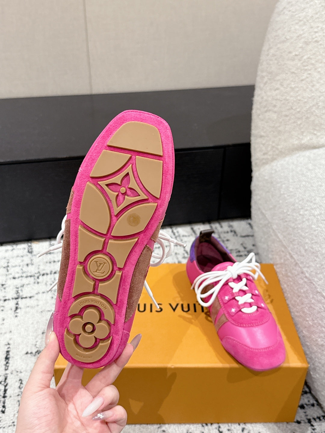 LV SNEAKRINA, Bordeaux Red