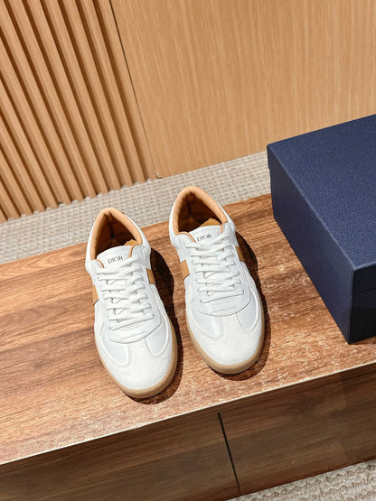 Dior B01 Matchpoint Sneaker, Cognac and White
