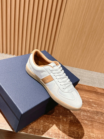 Dior B01 Matchpoint Sneaker, Cognac and White