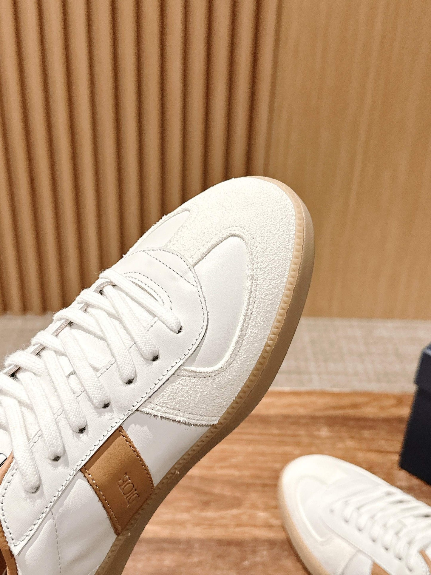 Dior B01 Matchpoint Sneaker, Cognac and White