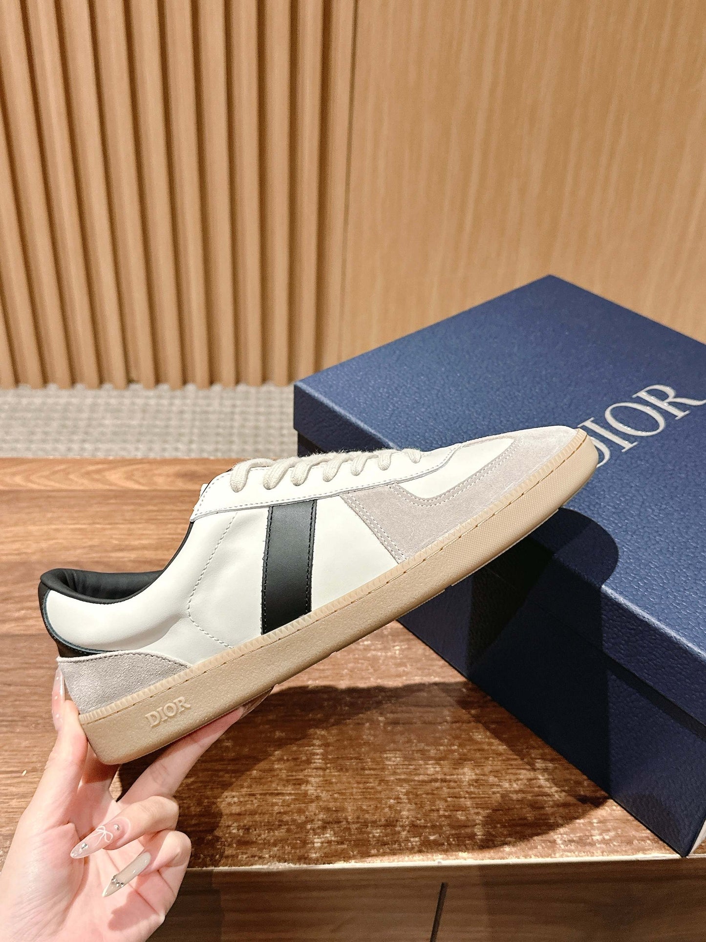 Dior B01 Matchpoint Sneaker, Black and White