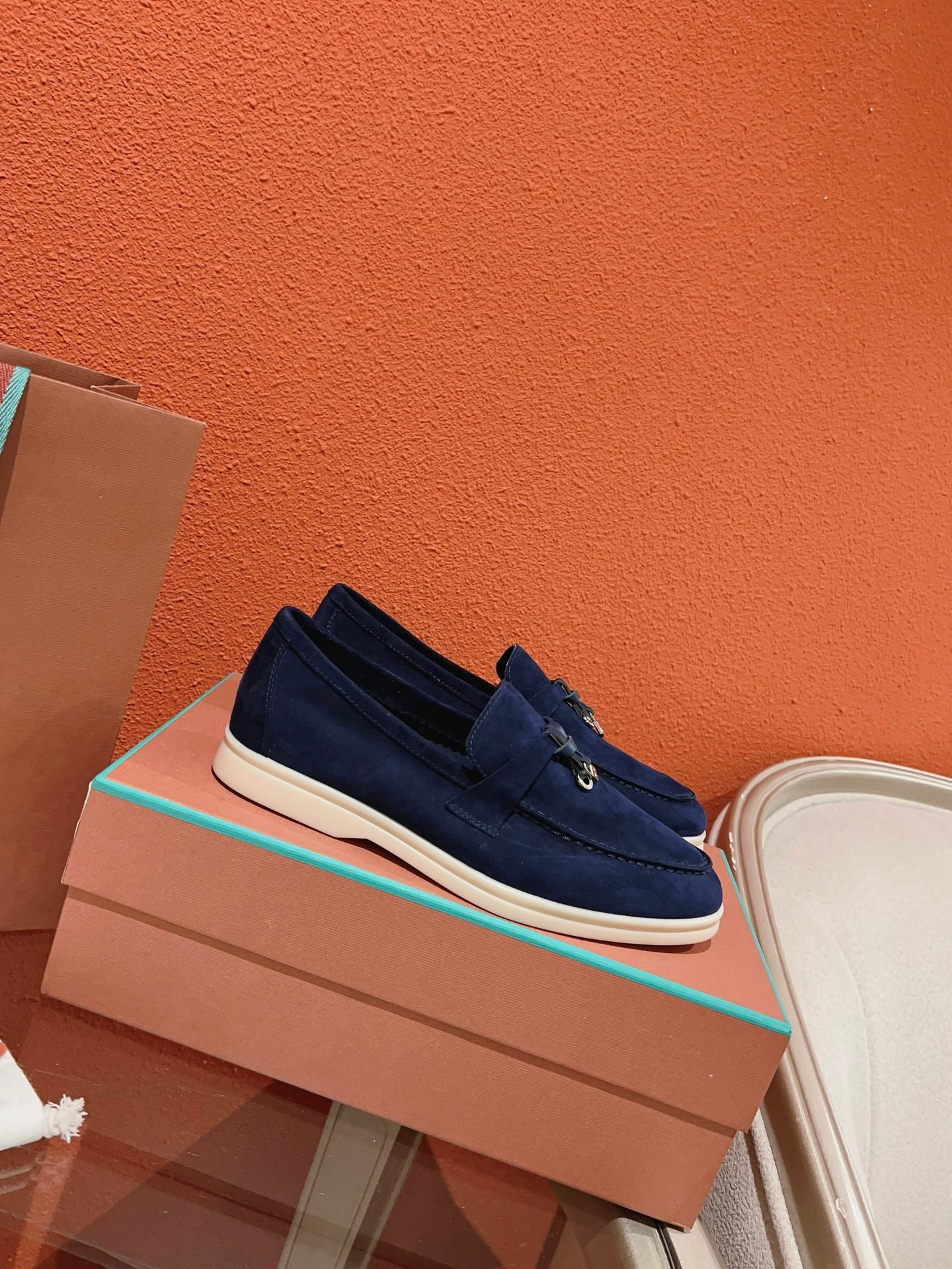 Loro Piana Summer Charms Walk Loafer, Blue