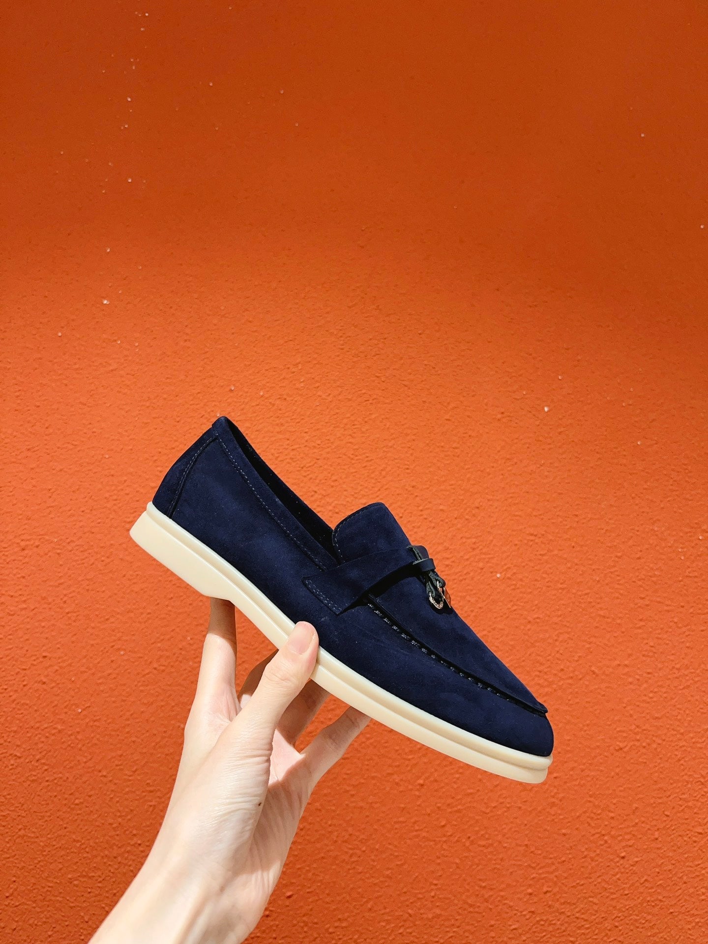 Loro Piana Summer Charms Walk Loafer, Blue