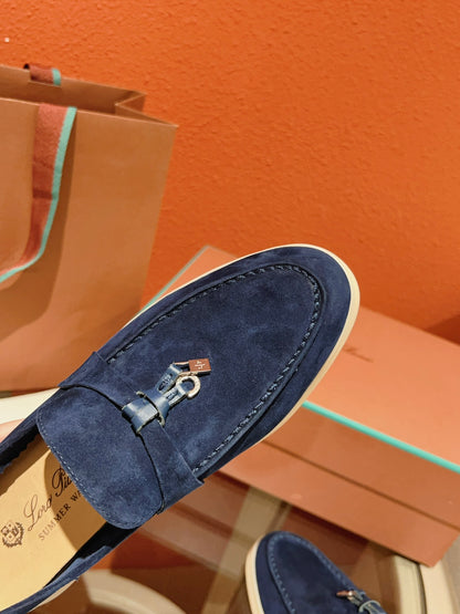 Loro Piana Summer Charms Walk Loafer, Blue