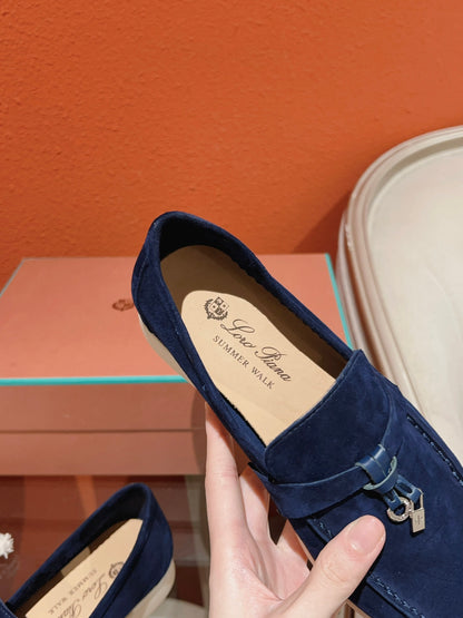 Loro Piana Summer Charms Walk Loafer, Blue