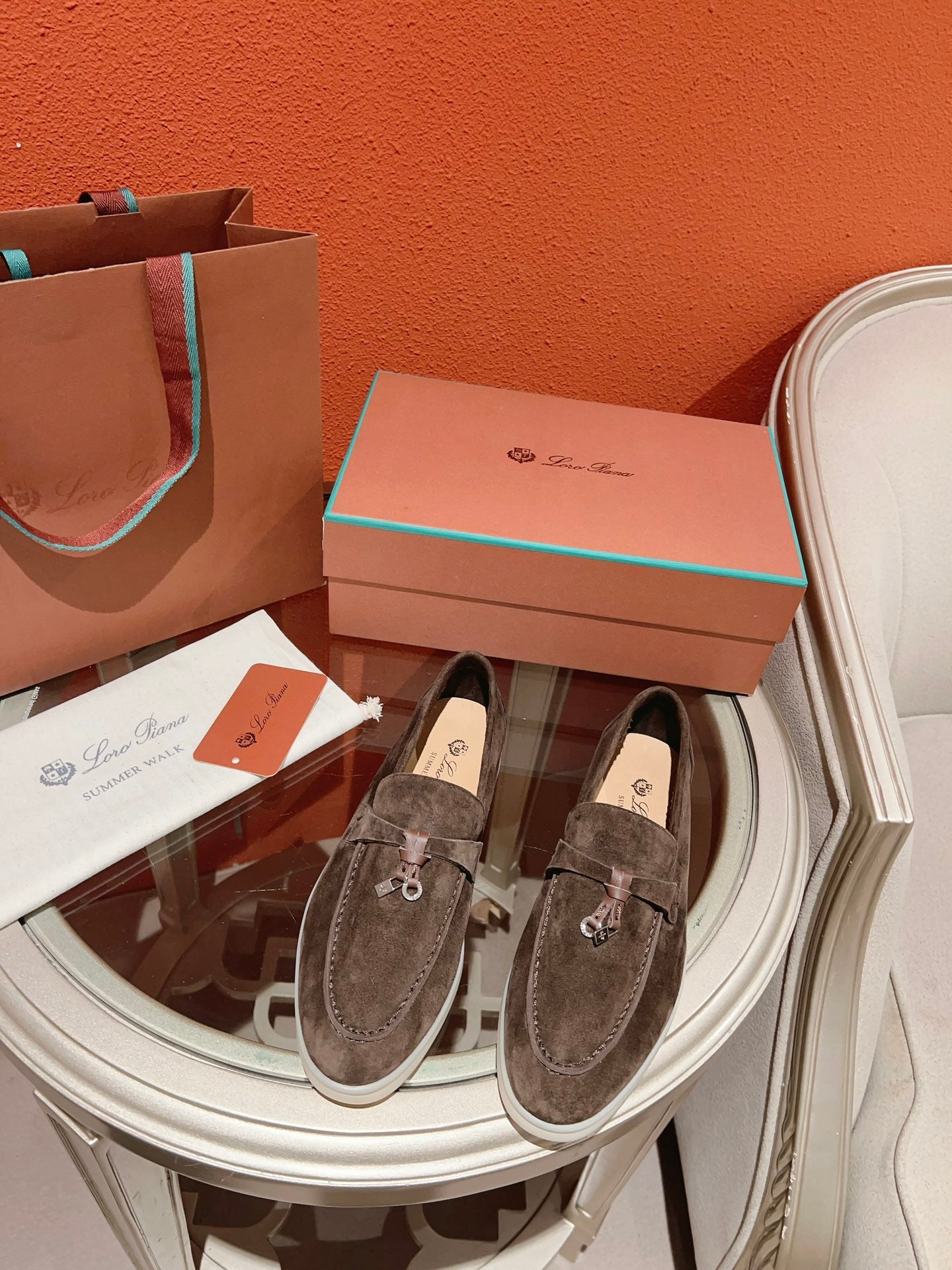 Loro Piana Summer Charms Walk Loafer, Moorland