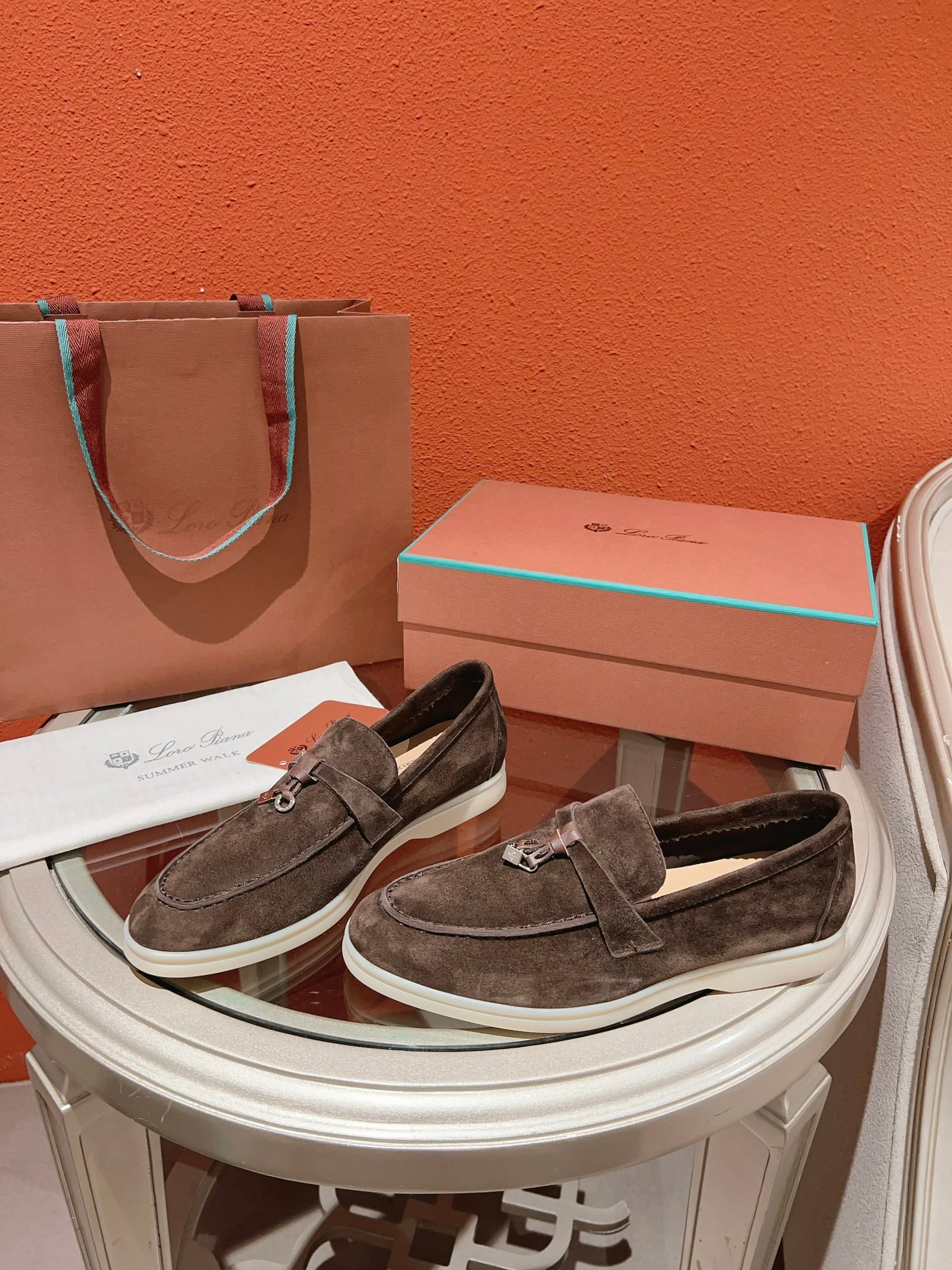 Loro Piana Summer Charms Walk Loafer, Moorland