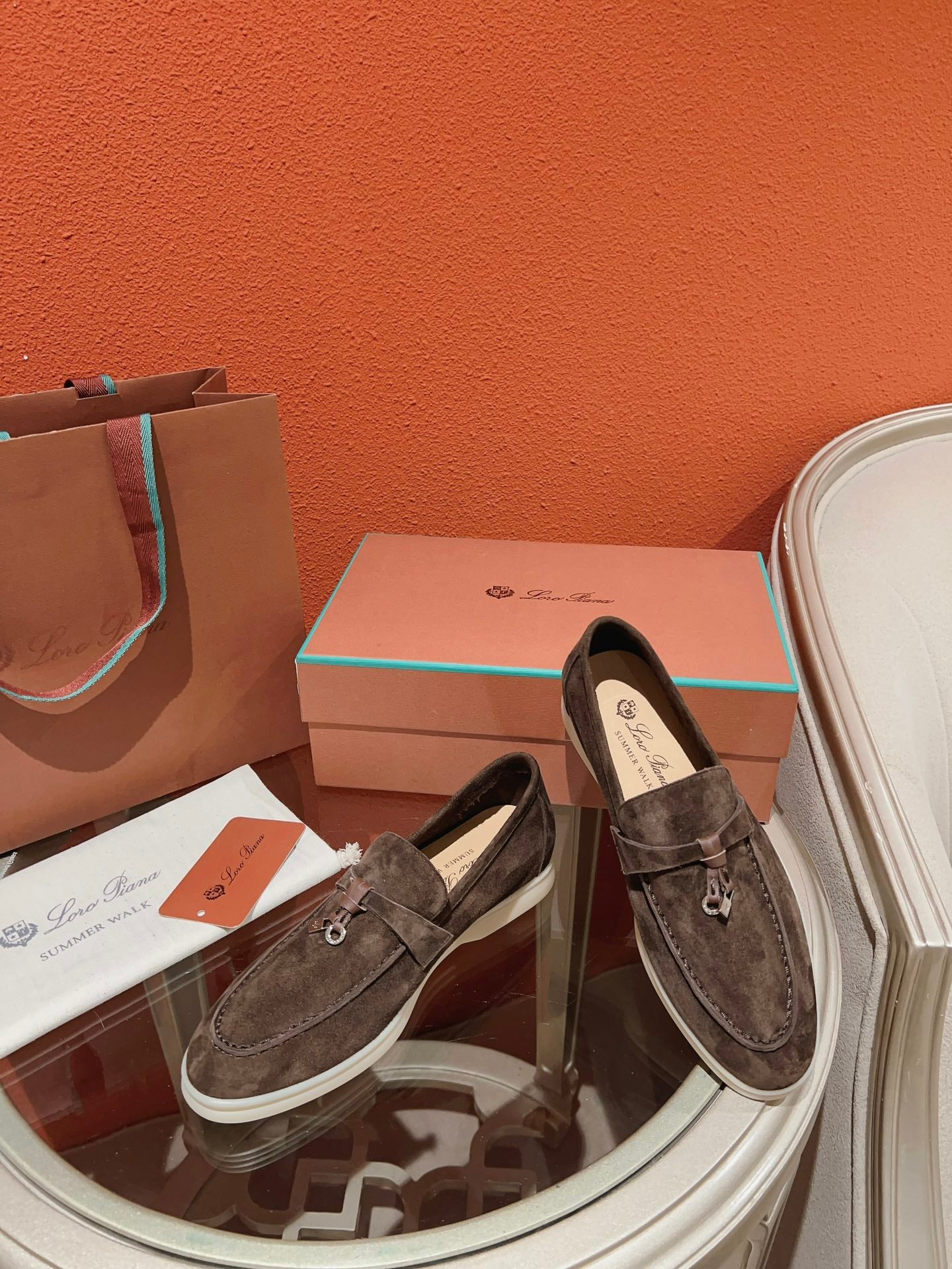 Loro Piana Summer Charms Walk Loafer, Moorland