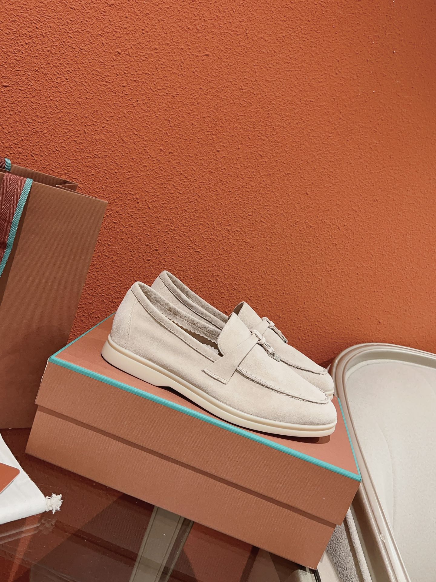 Loro Piana Summer Charms Walk Loafer, Pearl