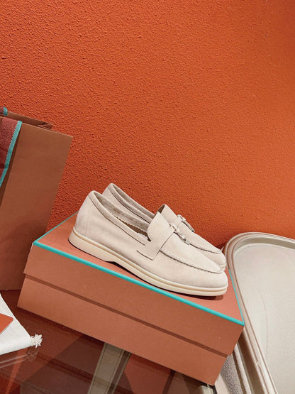 Loro Piana Summer Charms Walk Loafer, Pearl