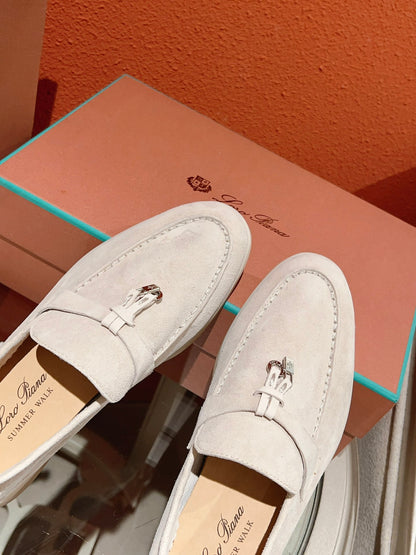 Loro Piana Summer Charms Walk Loafer, Pearl